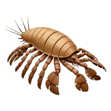 Bow-tailed isopod sticker