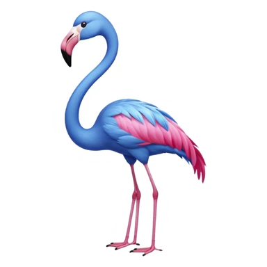 Blue Flamingo sticker