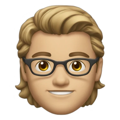 leonardo di caprio young sticker