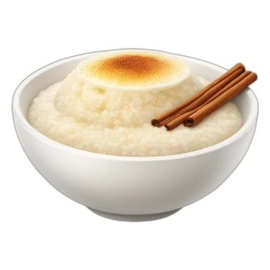 rice porridge with butter and cinnamon sugar sticker