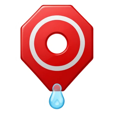A stop sign around a condom sticker