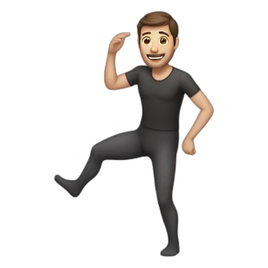 Man wearing pantyhose sticker