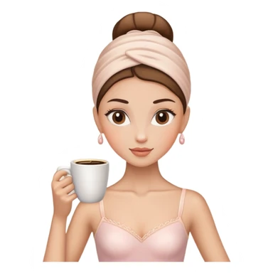 Una bailarina con cabeza de taza de café sticker