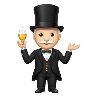 monopoly mascot sticker