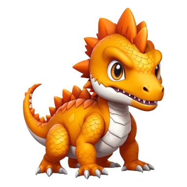Cute Baby Chibi Agumon-Tyrantrum-Tyrunt-hybrid (full body) sticker