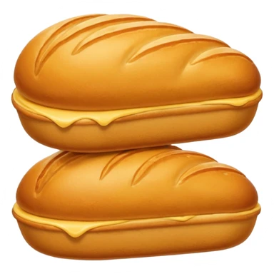 dessert Madeleine. without tail detail. long shape sticker