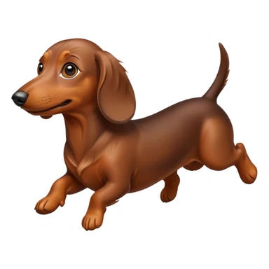 Flying weenie dog sticker