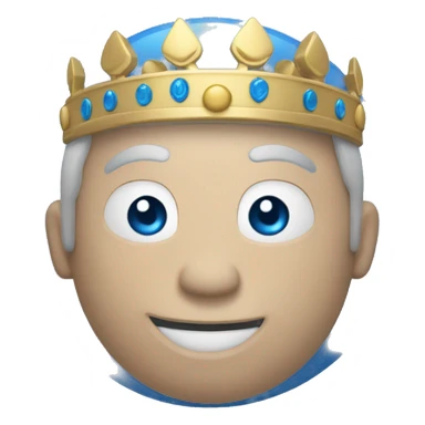 Un círculo azul rey con un punto en el  centro sticker