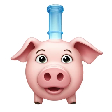 pig with a bong sticker