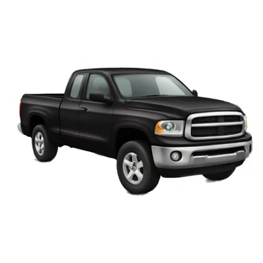 Black pickup truck sticker