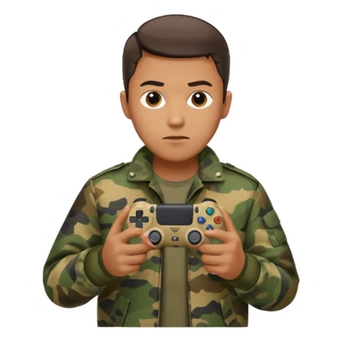  homme-avec-manette-ps4-camouflage (not human) sticker