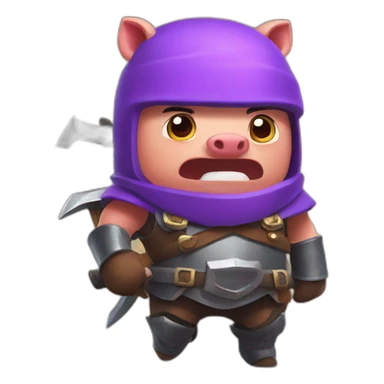 hog rider clash royale  sticker