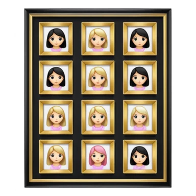 a girly multiple framed photos sticker