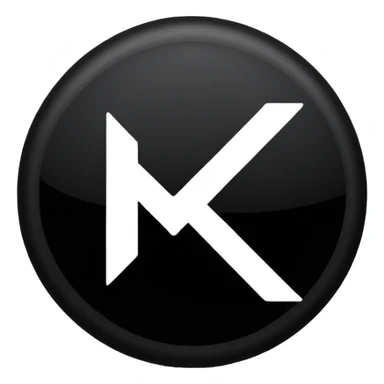 Black circle with a check mark on it sticker