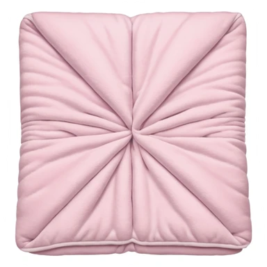 Light pink,fluffy folded blanket, single, view from top sticker
