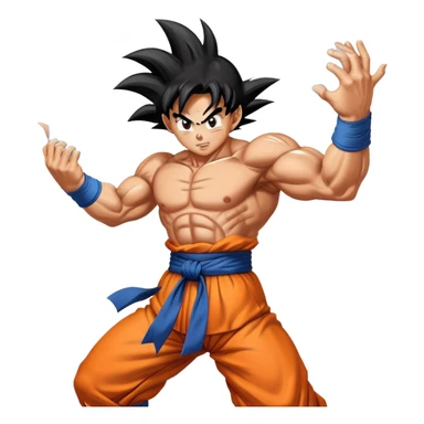 Goku doing Kamehameha sticker