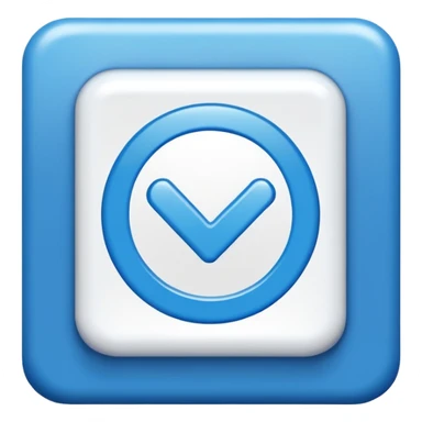 I want a blue background and a white checkmark inside it emoji which I will call the "Fake Roblox Verified Badge Emoji" and the blue background should be square and it should be the "🟦" emoji being the background sticker