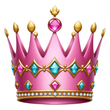 Crown little pink sticker