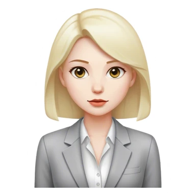 woman simple blazer shirt polish  sticker