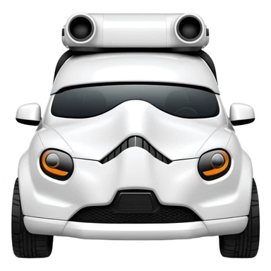 White suv like stormtrooper  sticker