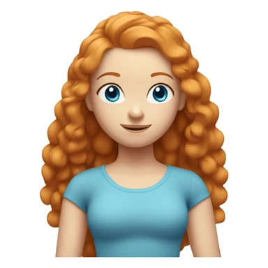 Ginger girl with blue eyes in pilates pose sticker