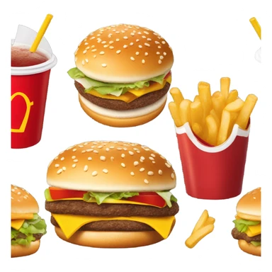 mcdonald's food  sticker
