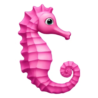 pink seahorse sticker