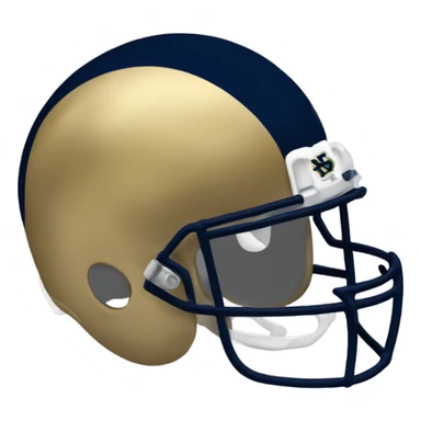 Notre dame football helmet sticker
