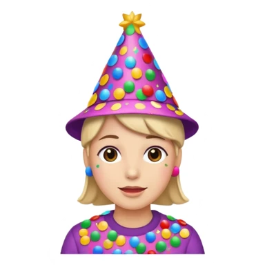 Happy Birthday Confetti Hat sticker