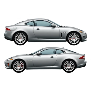 A 2007 jaguar xk from the side sticker