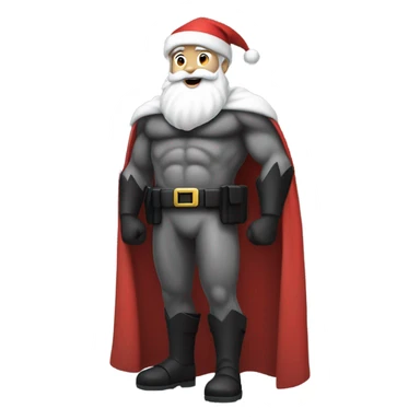 Santa clause in Batman suit  sticker