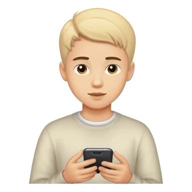 Boy texting to girls sticker