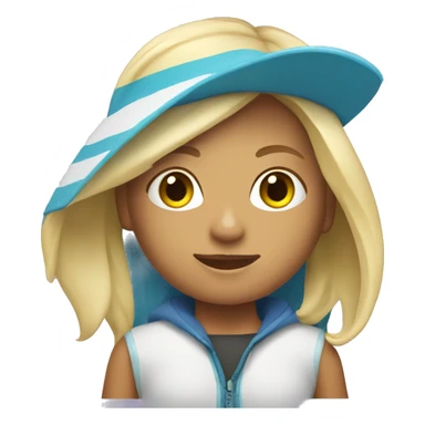 Blonde girl surfer sticker