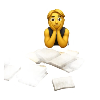 Someone who doesn't know how to start studying sticker