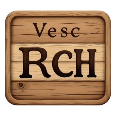 the word "RCH" on a sign sticker