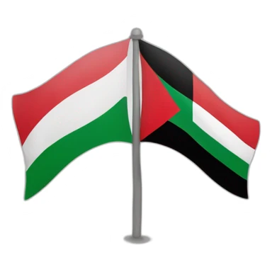 drapeau algérien et Palestine sticker