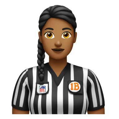 female basketball referee  sticker