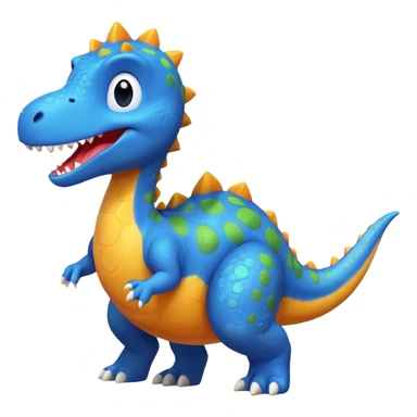 Bluey riding a dinosaur sticker