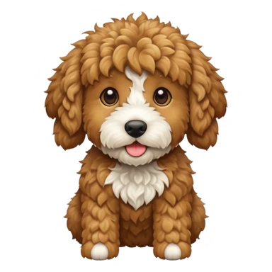 golden doodle dog sticker