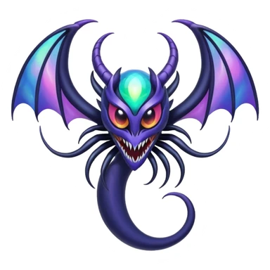 Abstract Venom-Lunala-ET-hybrid-fantasy-creature sticker