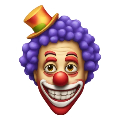 clown with sob fa sticker