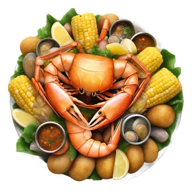 Happy eating seafood boil sticker
