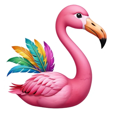  Snake flamingo sticker
