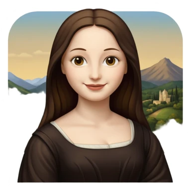 mona lisa picture sticker