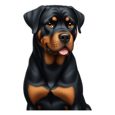 Rottweiler full body sticker