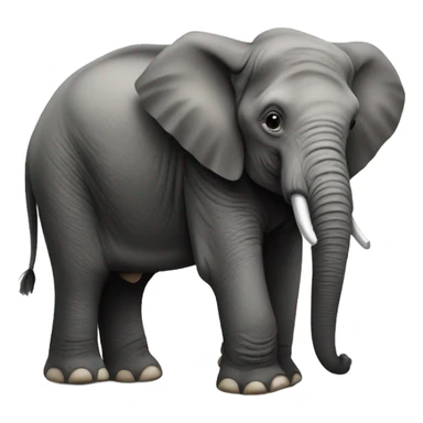An elephant with a Guinness  sticker