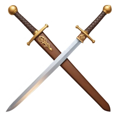 wooden training sword sticker