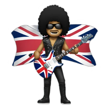 Slash with union jack sticker