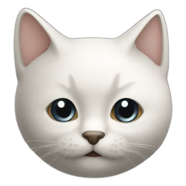 Chat qui tourne la tête sticker