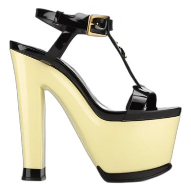 ysl black patent TRIBUTE PLATFORM SANDAL PATENT LEATHER sticker